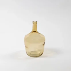 Jarra forma garrafão amarela em vidro reciclado 2l