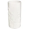 Jarra MIND branca com flores 3d 25cm