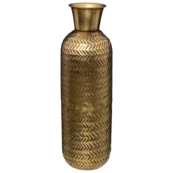 Jarra NIGHT trabalhada dourada em metal 45cm