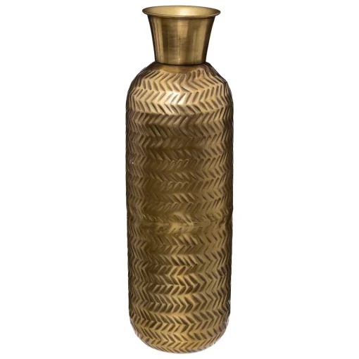 Jarra NIGHT trabalhada dourada em metal 45cm