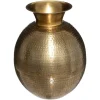 Jarra Oasis Dourada Em Metal 40cm