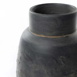 Jarra preta areia em cerâmica 30cm