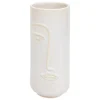 Jarra sol branca decorativa rosto 25cm