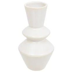 Jarra sol branca em cerâmica 14cm