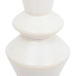 Jarra sol branca em cerâmica 14cm