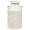 Jarra TINO em metal branco 31,5cm