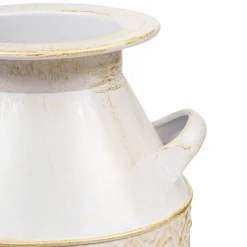 Jarra TINO em metal branco 31,5cm