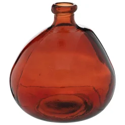 Jarra ULY âmbar de vidro reciclado 22cm
