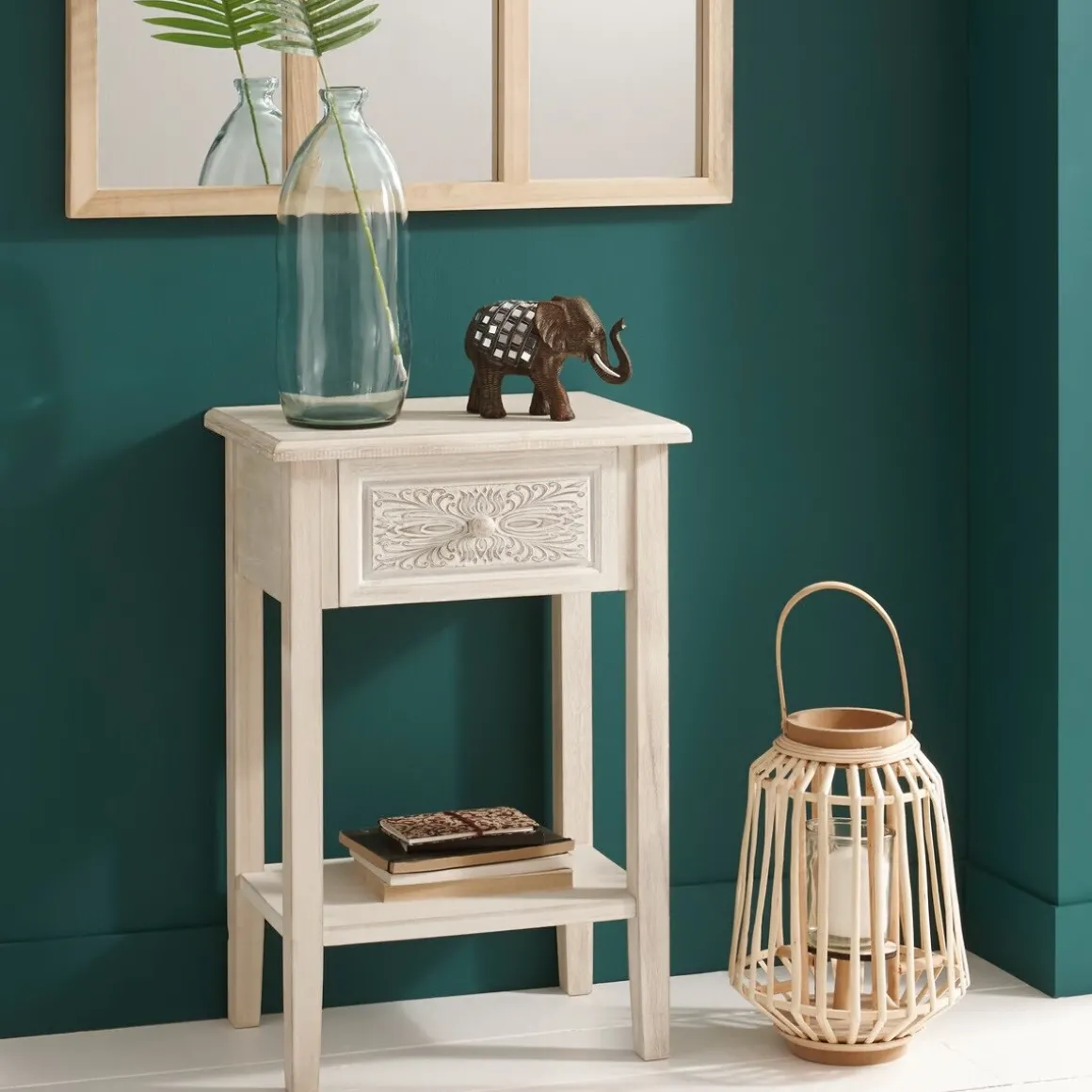 Jarra ULY transparente de vidro reciclado 35cm