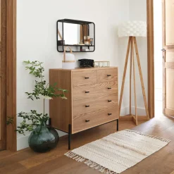 Jarra ULY verde caqui de vidro reciclado 33cm