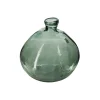 Jarra ULY verde caqui de vidro reciclado 22cm