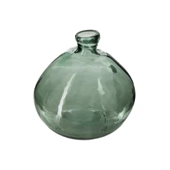 Jarra ULY verde caqui de vidro reciclado 22cm