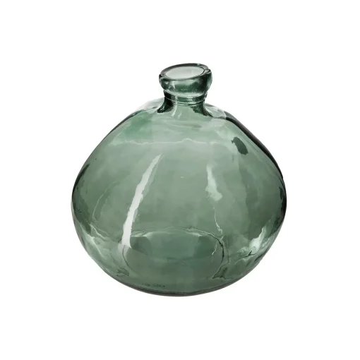 Jarra ULY verde caqui de vidro reciclado 22cm