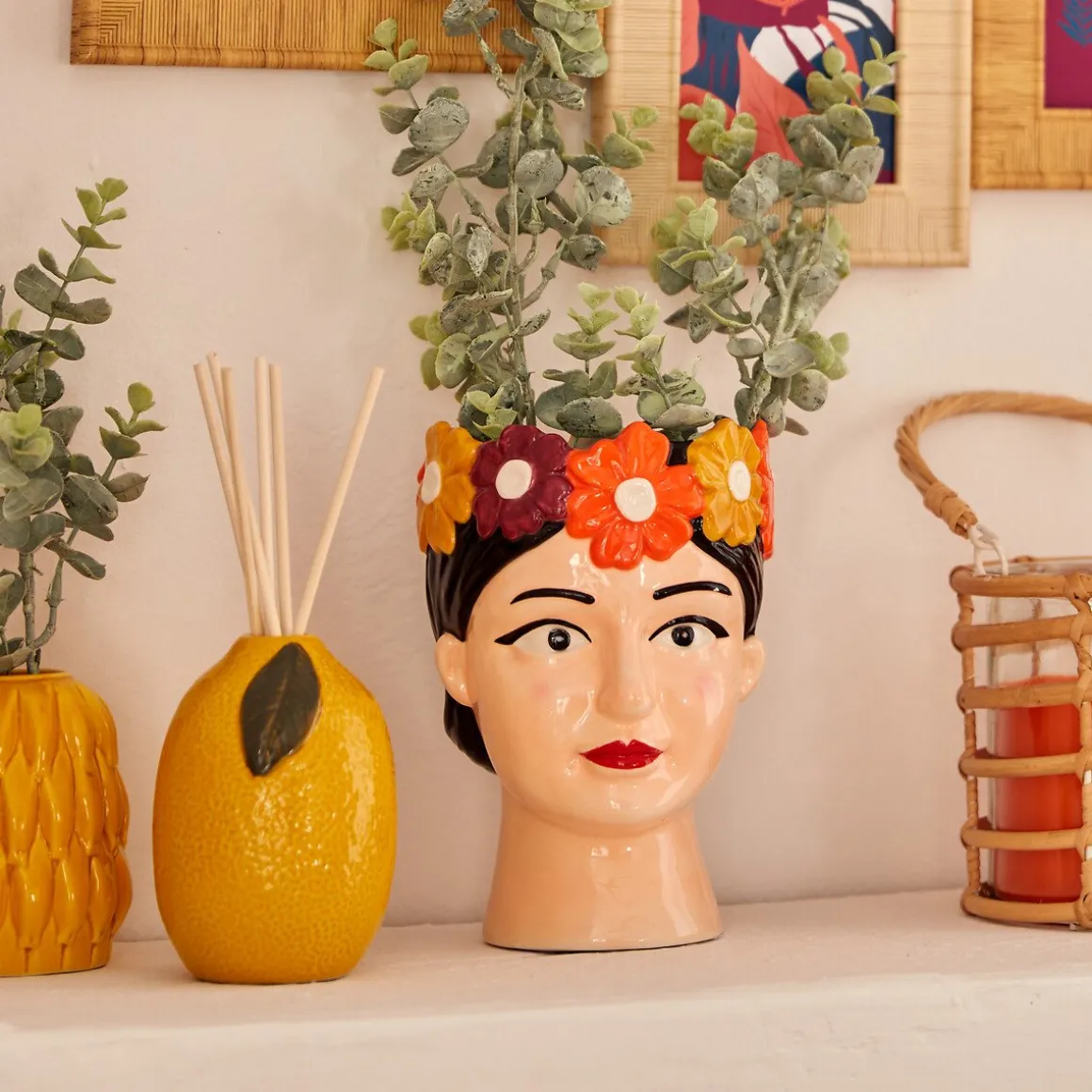 Jarra YUCATAN em cerâmica 18,2cm