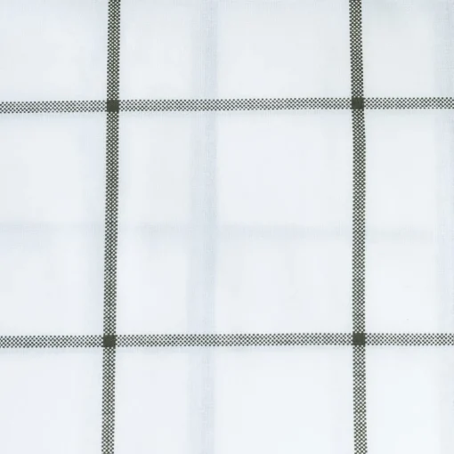 Jogo cama de casal AUTOMNE xadrez branco 240x290cm