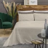 Jogo cama de casal e 2 capas de almofadas MALAKITE 240x290cm