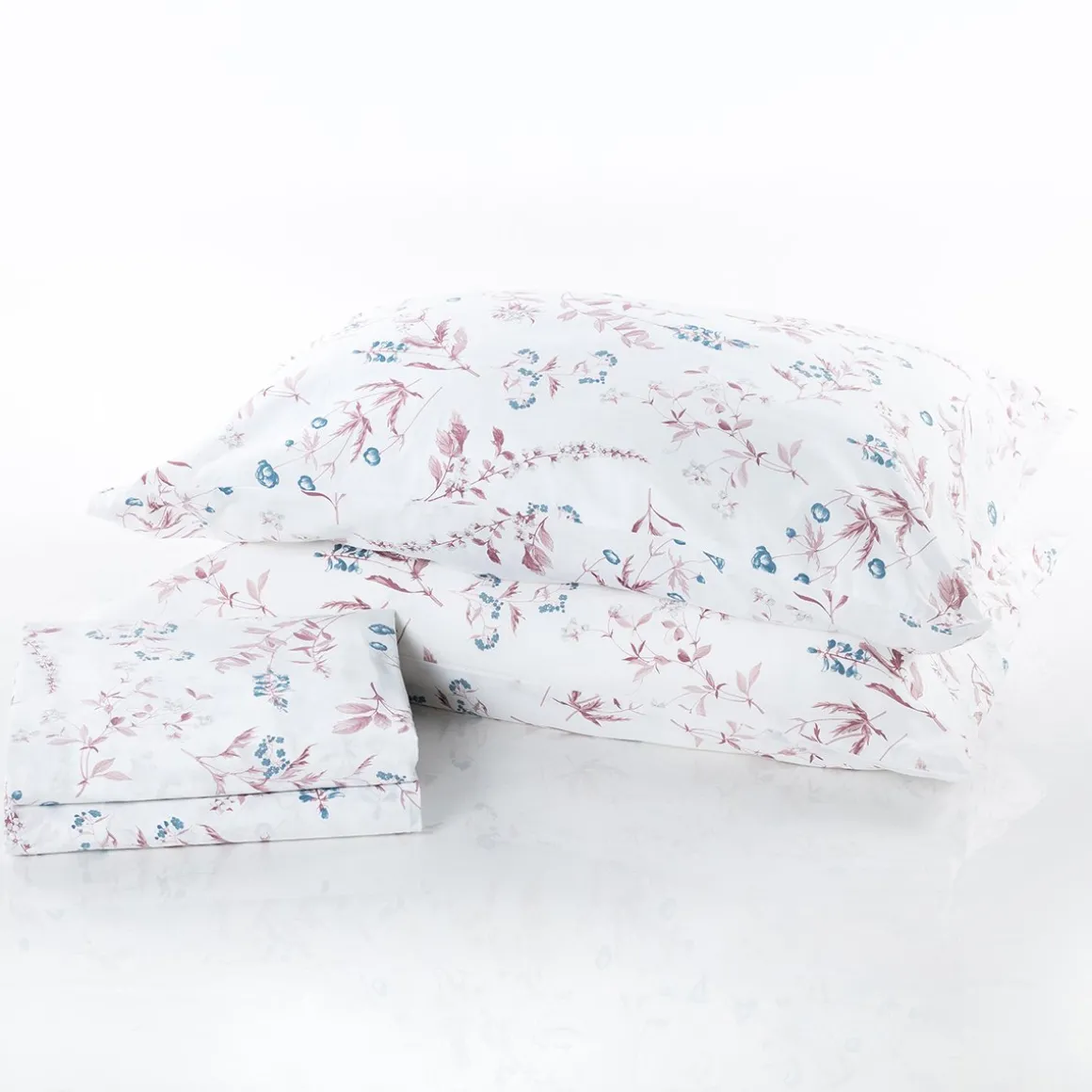 Jogo cama de casal LITTLE COTTAGE floral pastel 240x290cm