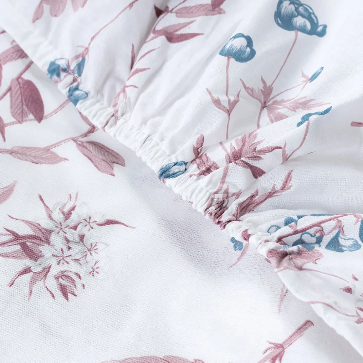 Jogo cama de casal LITTLE COTTAGE floral pastel 240x290cm