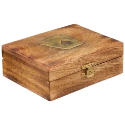 Jogo de cartas com caixa de madeira ODILE