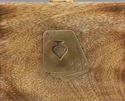 Jogo de cartas com caixa de madeira ODILE