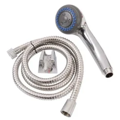 Kit chuveiro 3 funções e mangueira flexível 150cm