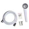 Kit chuveiro branco 1 função e mangueira flexível 150cm