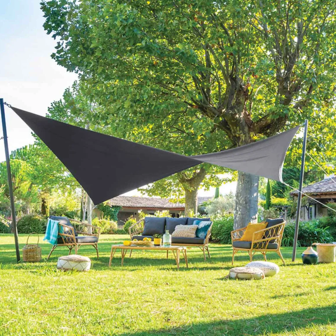 Kit de fixação para toldo solar cinza 2,55m