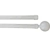 Kit varão duplo branco e dourado 210-380cm