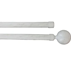 Kit varão duplo branco e dourado 210-380cm