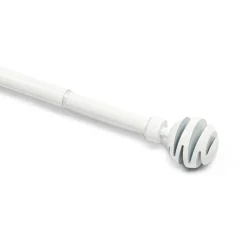 Kit varão extensível branco 120-210cm