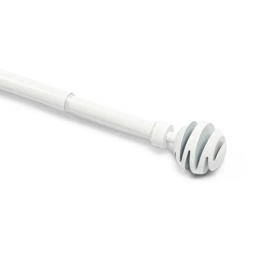 Kit varão extensível branco 120-210cm