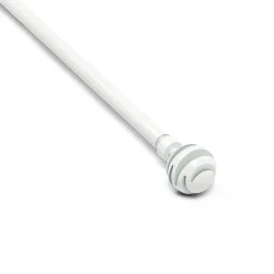 Kit varão extensível branco 120-210cm