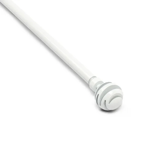 Kit varão extensível branco 120-210cm
