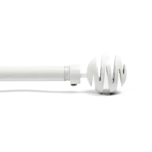 Kit varão extensível branco 120-210cm