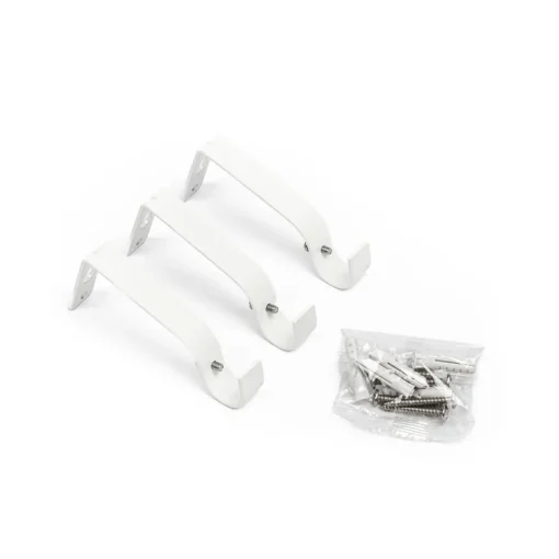 Kit varão extensível branco 120-210cm