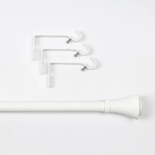 Kit varão extensível branco 210-380cm