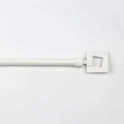 Kit varão extensível branco mate 120-210cm d19cm