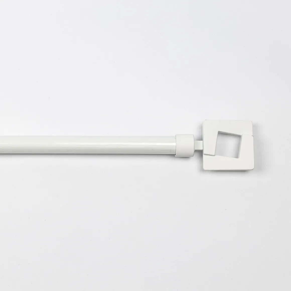 Kit varão extensível branco mate 120-210cm d19cm