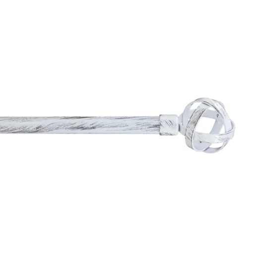 Kit varão extensível branco 120-210cm