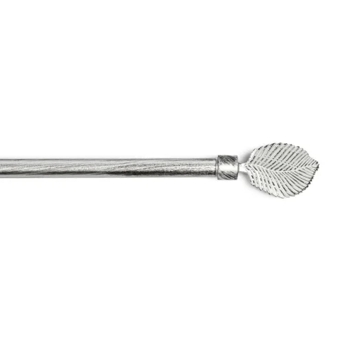 Kit varão extensível cinza e preto 210-380cm