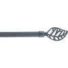 Kit varão extensível cinza 120-210cm