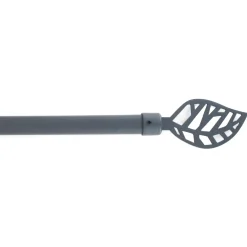 Kit varão extensível cinza 120-210cm