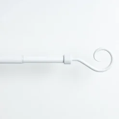 Kit varão extensível CROSSE branco mate 100-190cm