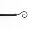 Kit varão extensível CROSSE preto mate 100-190cm