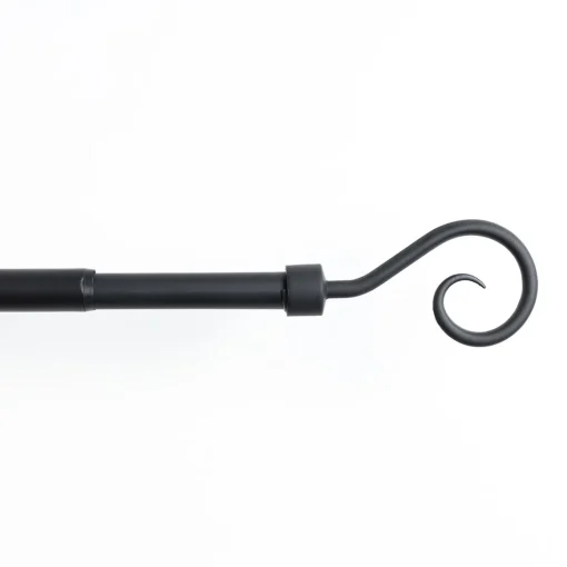 Kit varão extensível CROSSE preto mate 100-190cm