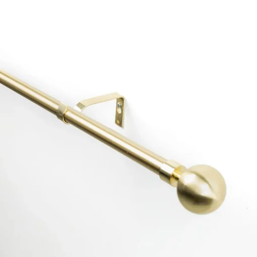 Kit varão extensível dourado 120-210cm