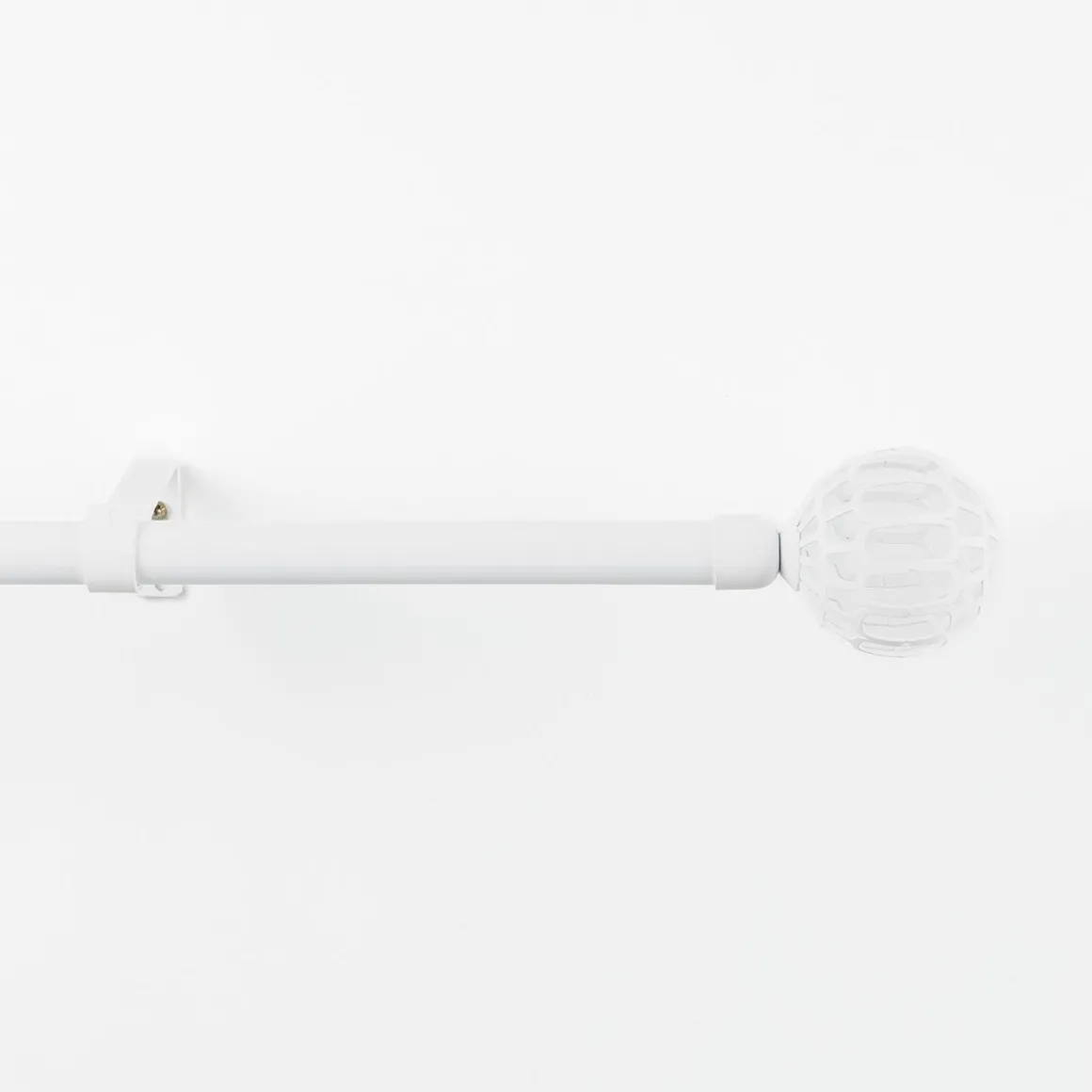 Kit varão extensível FACETTE branco mate 120-210cm