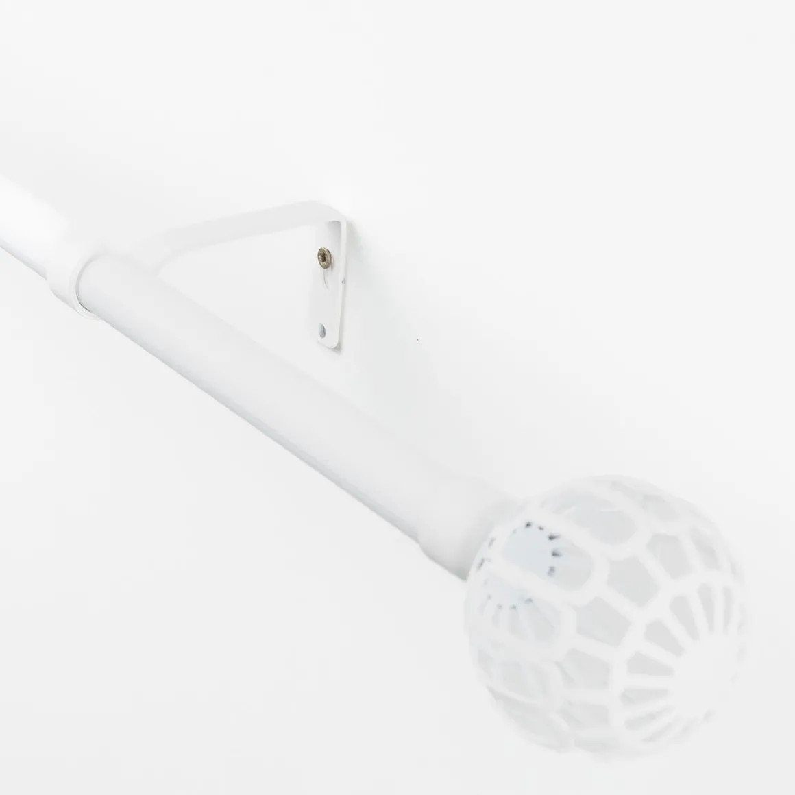 Kit varão extensível FACETTE branco mate 120-210cm