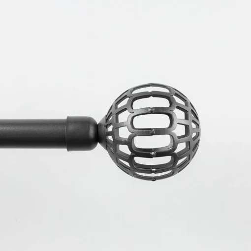 Kit varão extensível FACETTE cinza 120-210cm