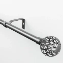 Kit varão extensível FACETTE cinza 120-210cm